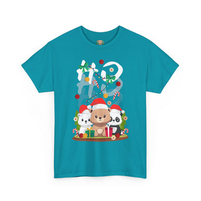 Ho Ho Ho Christmas bears (front) unisex crewneck t-shirt