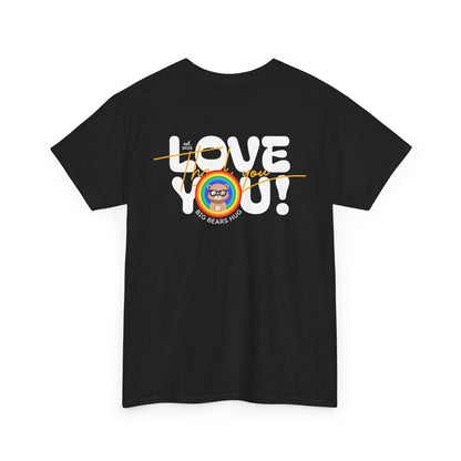 Love you and thank you rainbow (back) unisex crewneck t-shirt