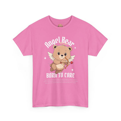Angle bear, born to care (front) unisex crewneck t-shirt