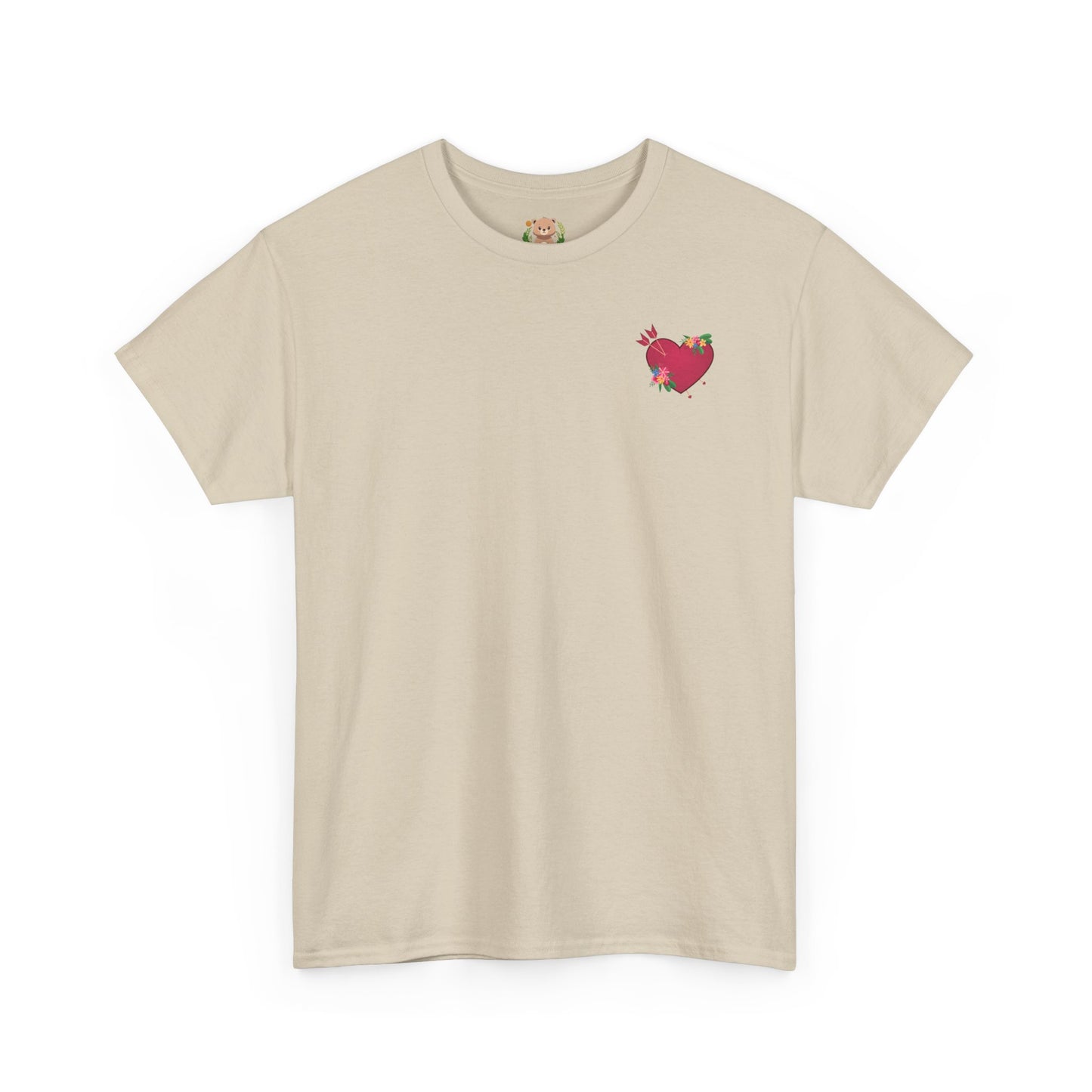 Heart full of love mini (front) unisex crewneck t-shirt