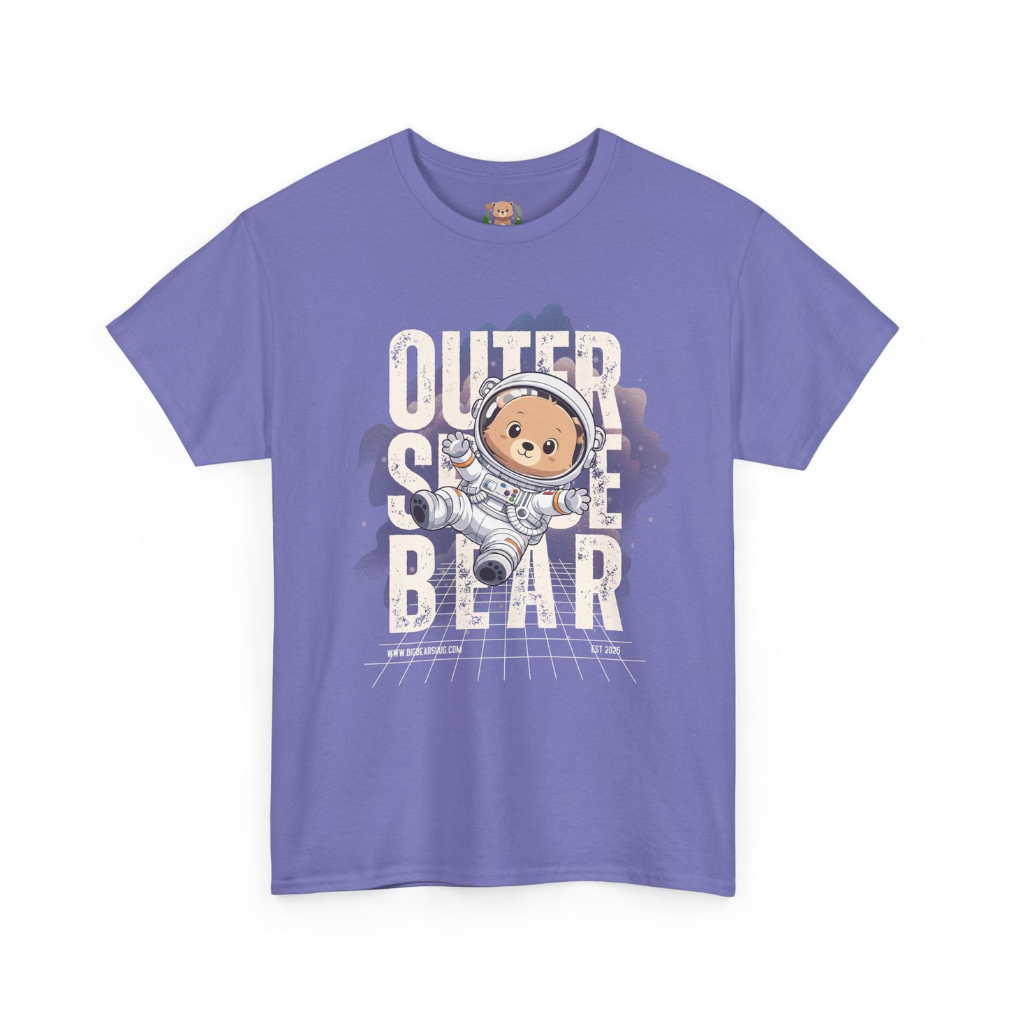 Outer space bear (front) unisex crewneck t-shirt