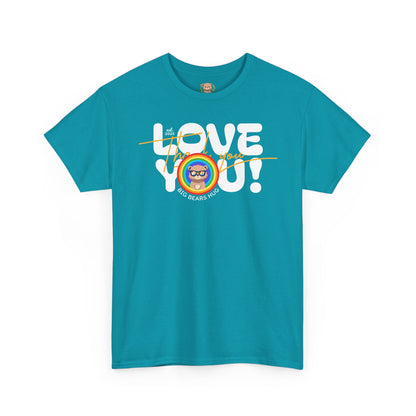 Love you and thank you rainbow (front) unisex crewneck t-shirt