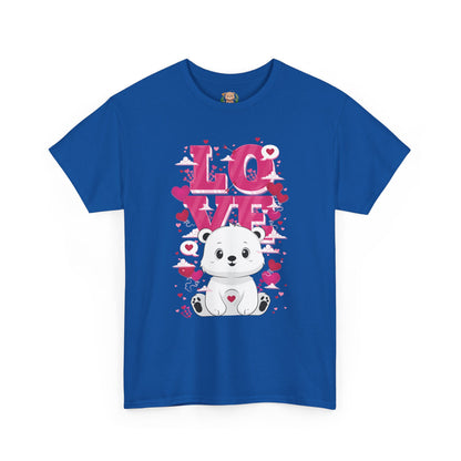 Snojo bear's love (front) unisex crewneck t-shirt