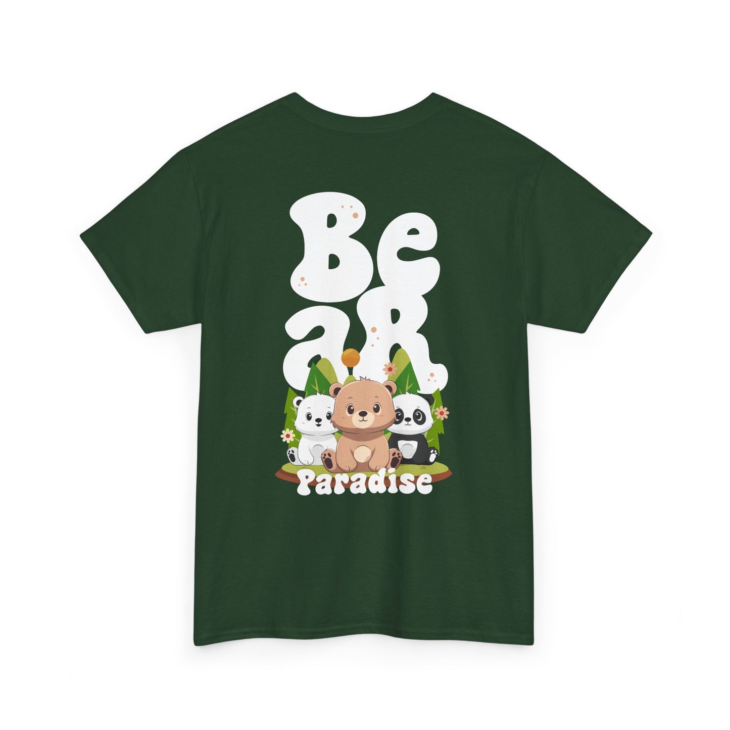 Bear paradise (back) unisex crewneck t-shirt
