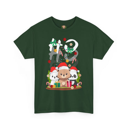 Ho Ho Ho Christmas bears (front) unisex crewneck t-shirt
