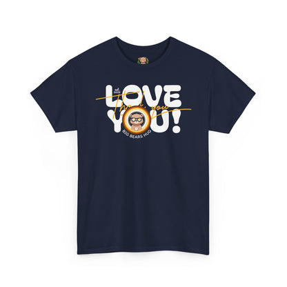 Love you and thank you bear flag (front) unisex crewneck t-shirt