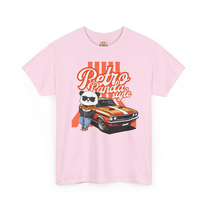 Retro panda style with Macho (front) unisex crewneck t-shirt