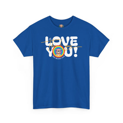 Love you and thank you rainbow (front) unisex crewneck t-shirt