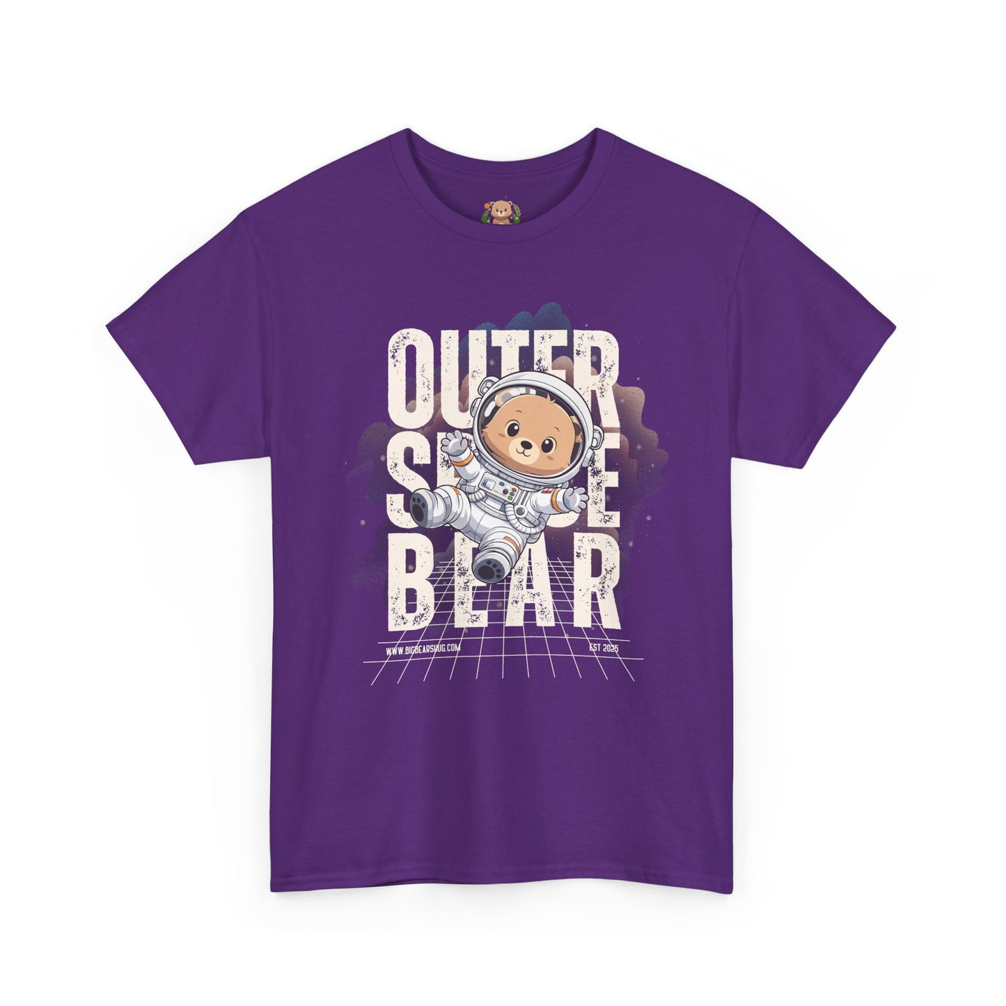 Outer space bear (front) unisex crewneck t-shirt
