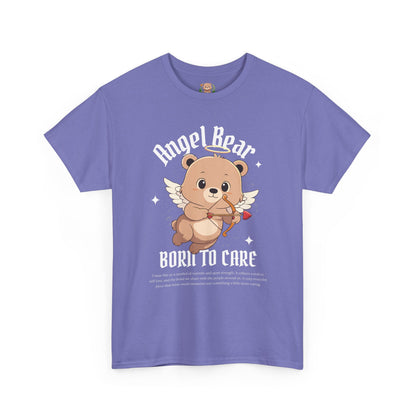 Angle bear, born to care (front) unisex crewneck t-shirt