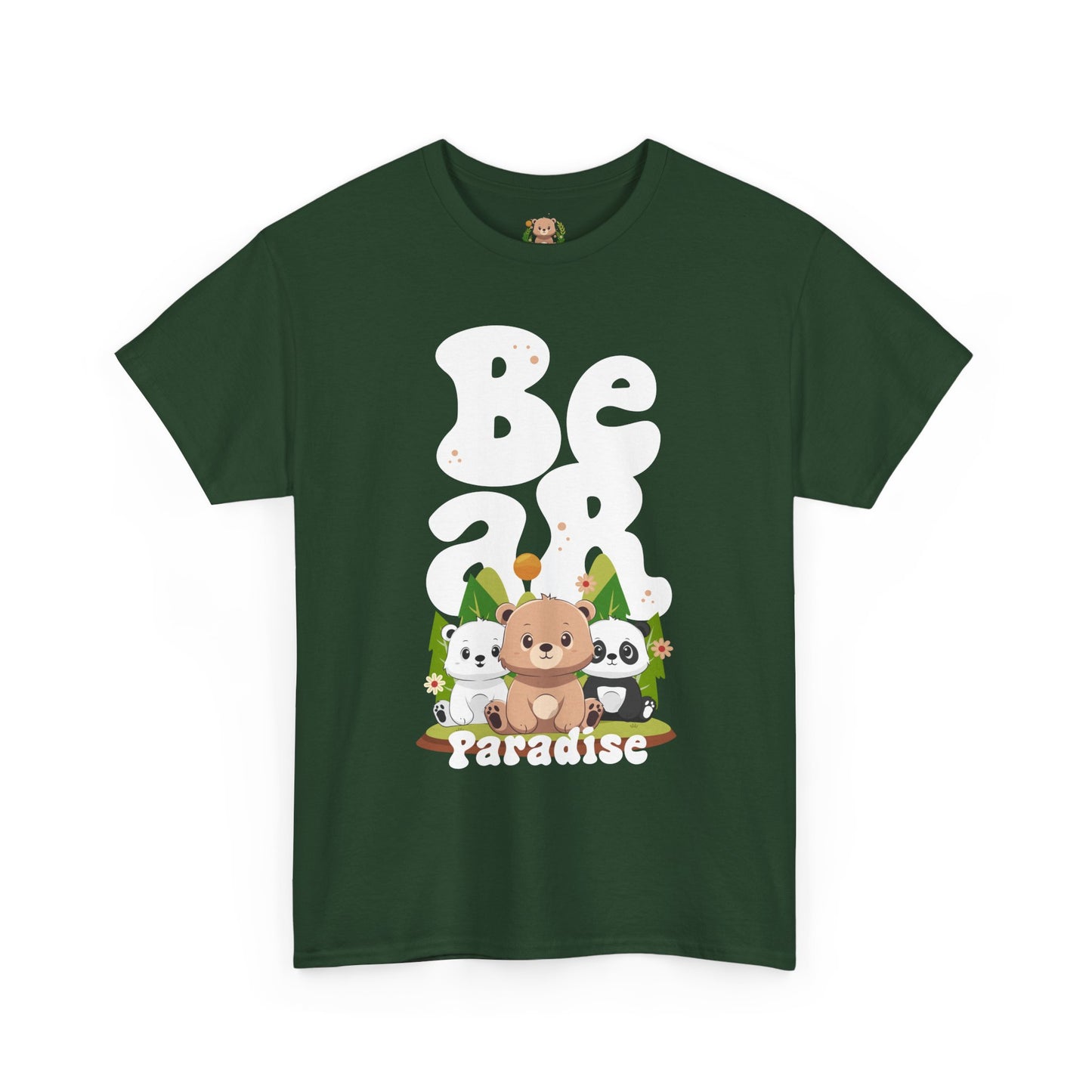 Bear paradise (front) unisex crewneck t-shirt