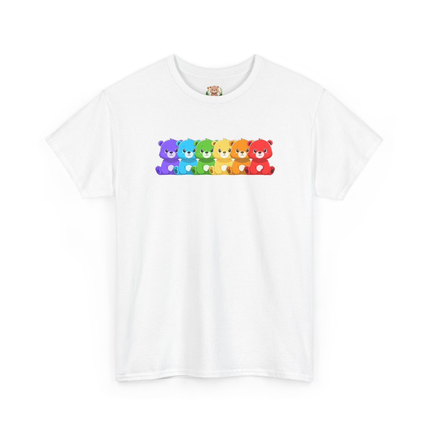 Rainbow bears hug unisex crewneck t-shirt