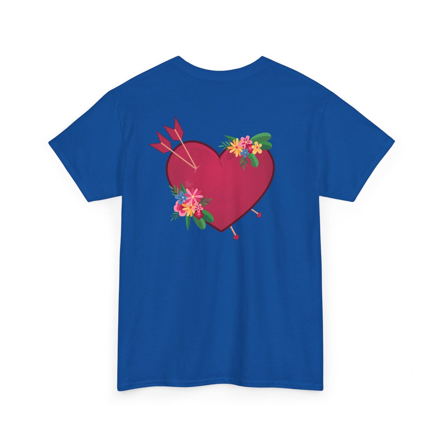 Heart full of love (back) unisex crewneck t-shirt