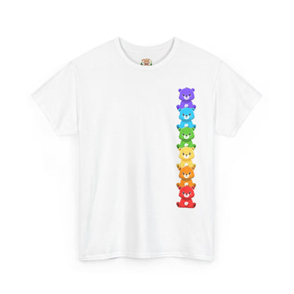 Rainbow bears line (front) unisex crewneck t-shirt