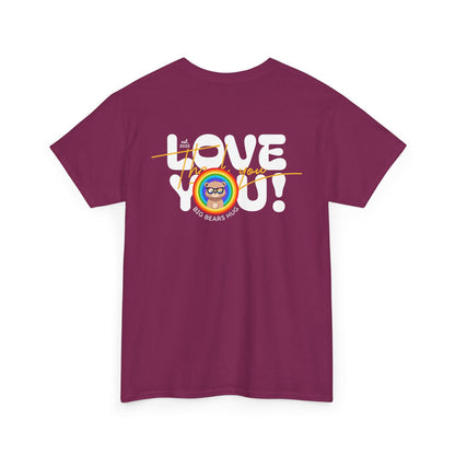 Love you and thank you rainbow (back) unisex crewneck t-shirt