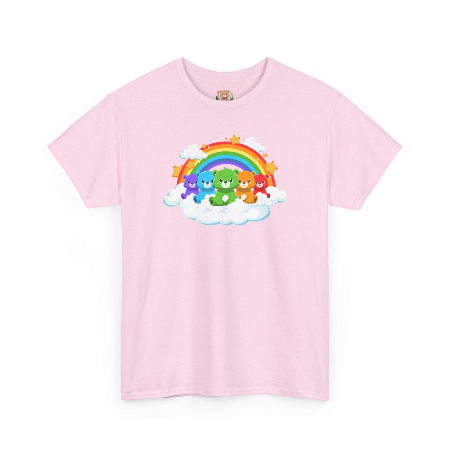 Rainbow bears in the cloud unisex crewneck t-shirt