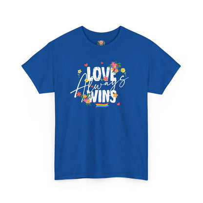 Love always wins (front) unisex crewneck t-shirt