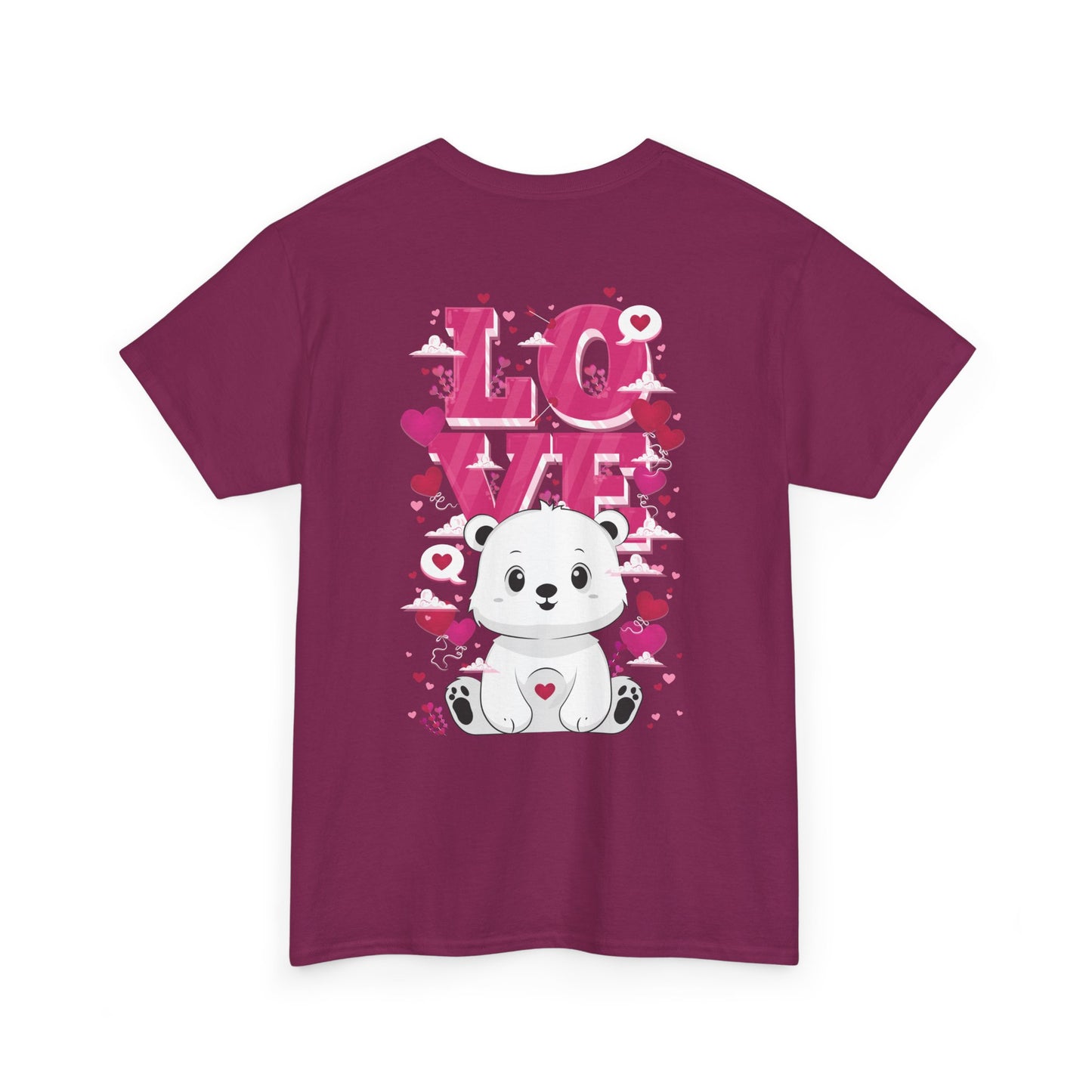 Snojo bear's love (back) unisex crewneck t-shirt