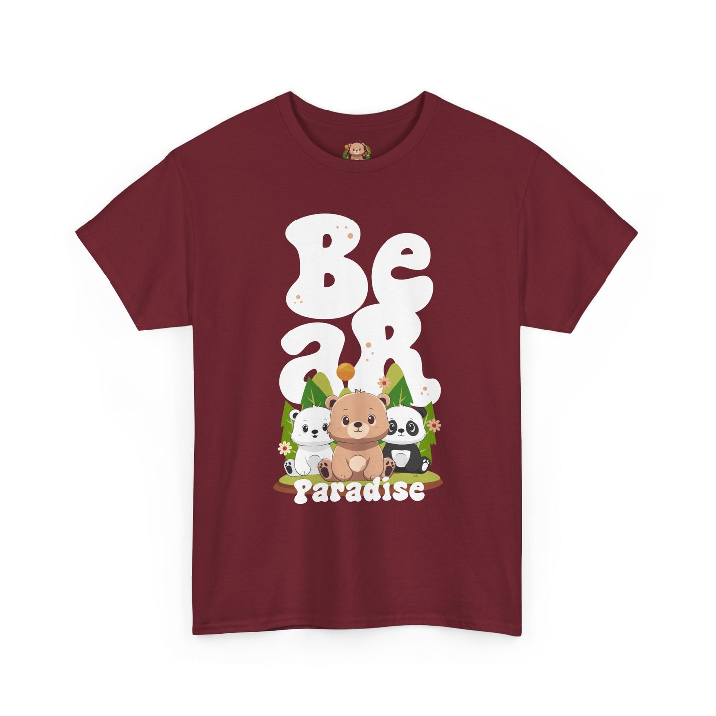 Bear paradise (front) unisex crewneck t-shirt