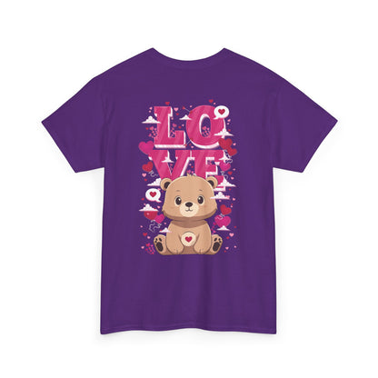 Pancha bear's love (back) unisex crewneck t-shirt