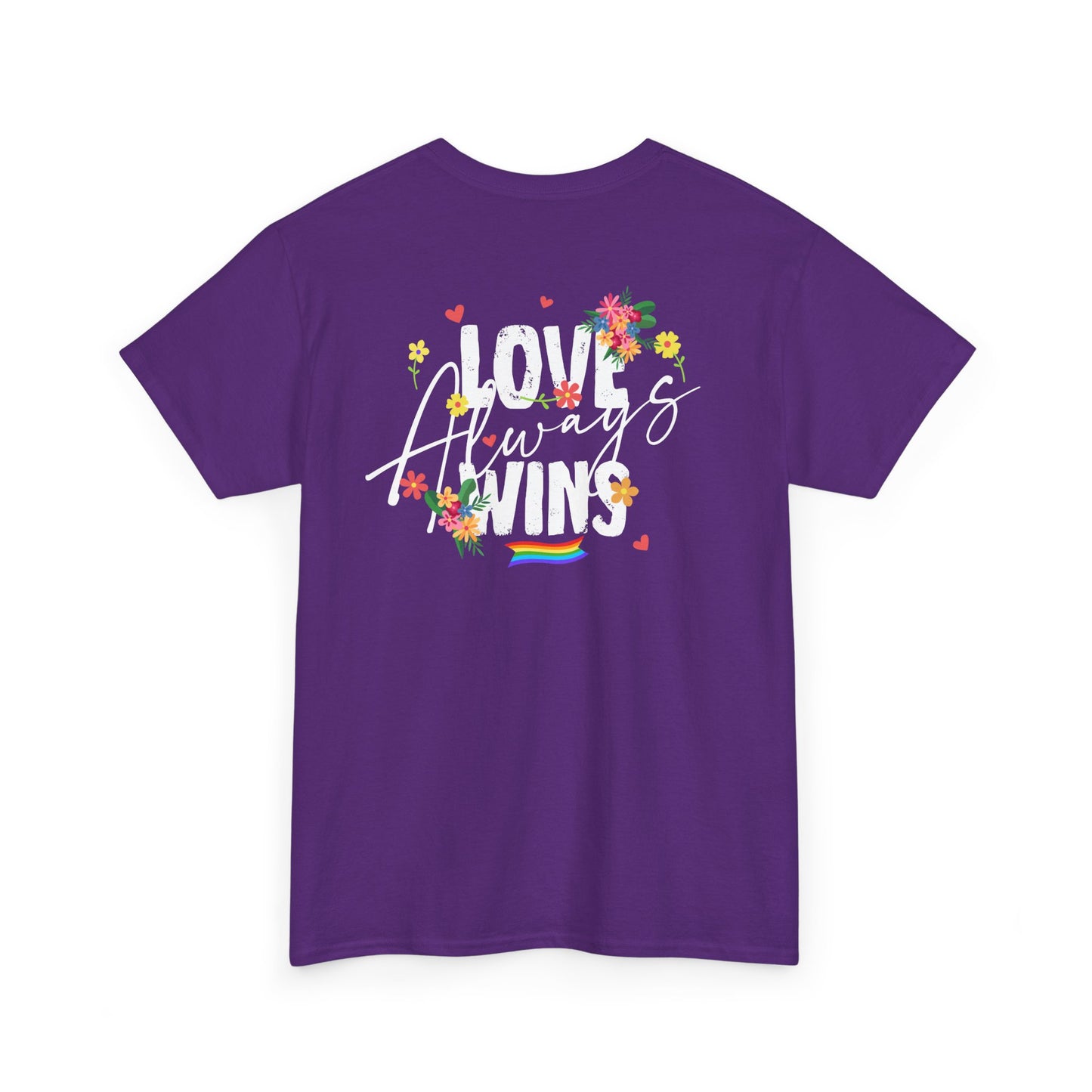 Love always wins (back) unisex crewneck t-shirt