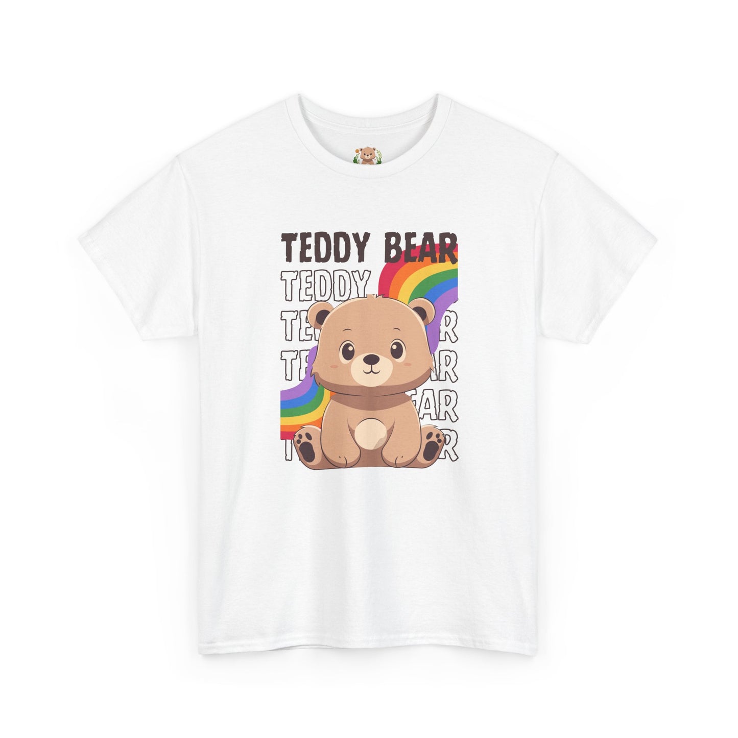 Teddy bear rainbow pancha (front) unisex crewneck t-shirt