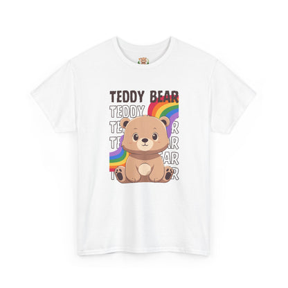 Teddy bear rainbow pancha (front) unisex crewneck t-shirt