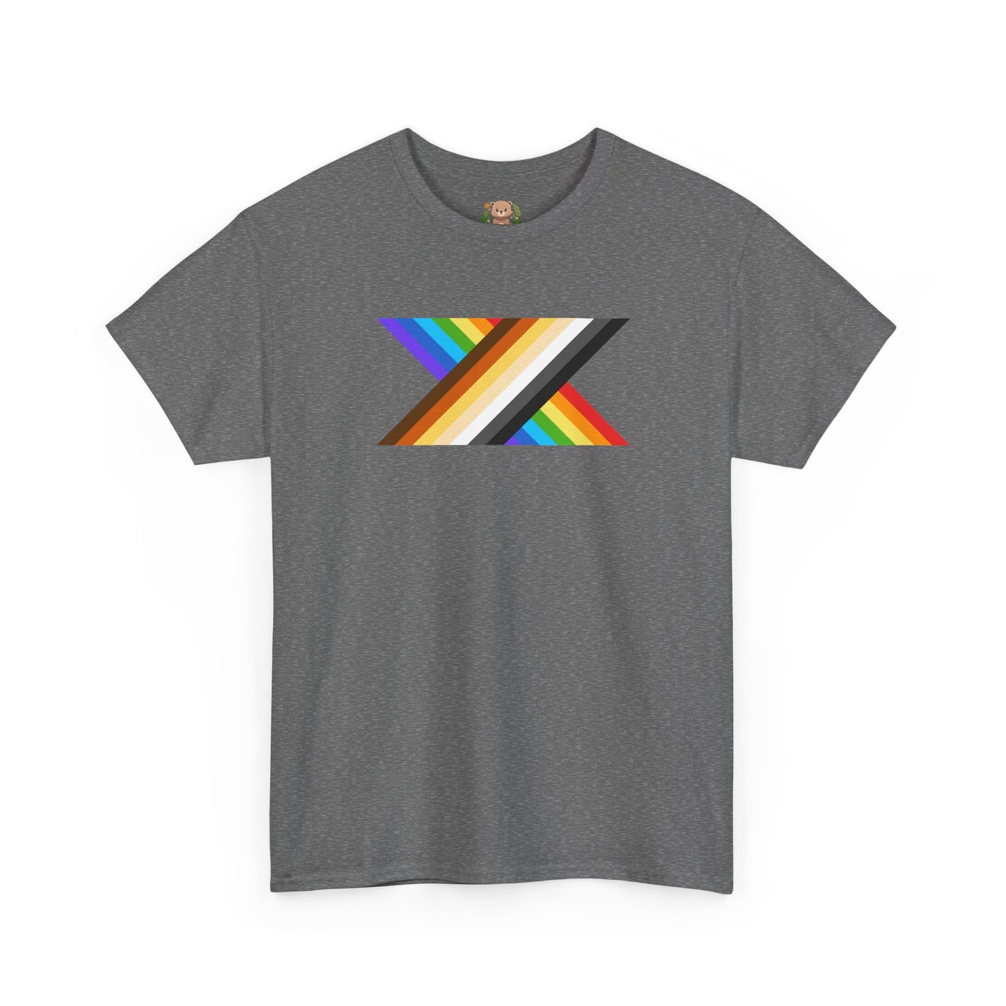 Bear and rainbow pride X unisex crewneck t-shirt
