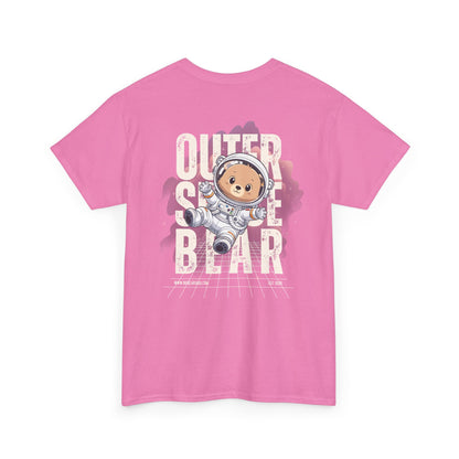Outer space bear (back) unisex crewneck t-shirt