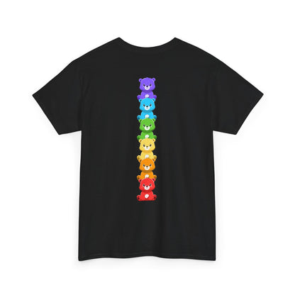 Rainbow bears line (back) unisex crewneck t-shirt
