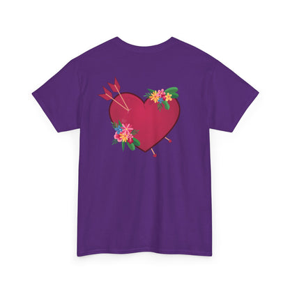 Heart full of love (back) unisex crewneck t-shirt