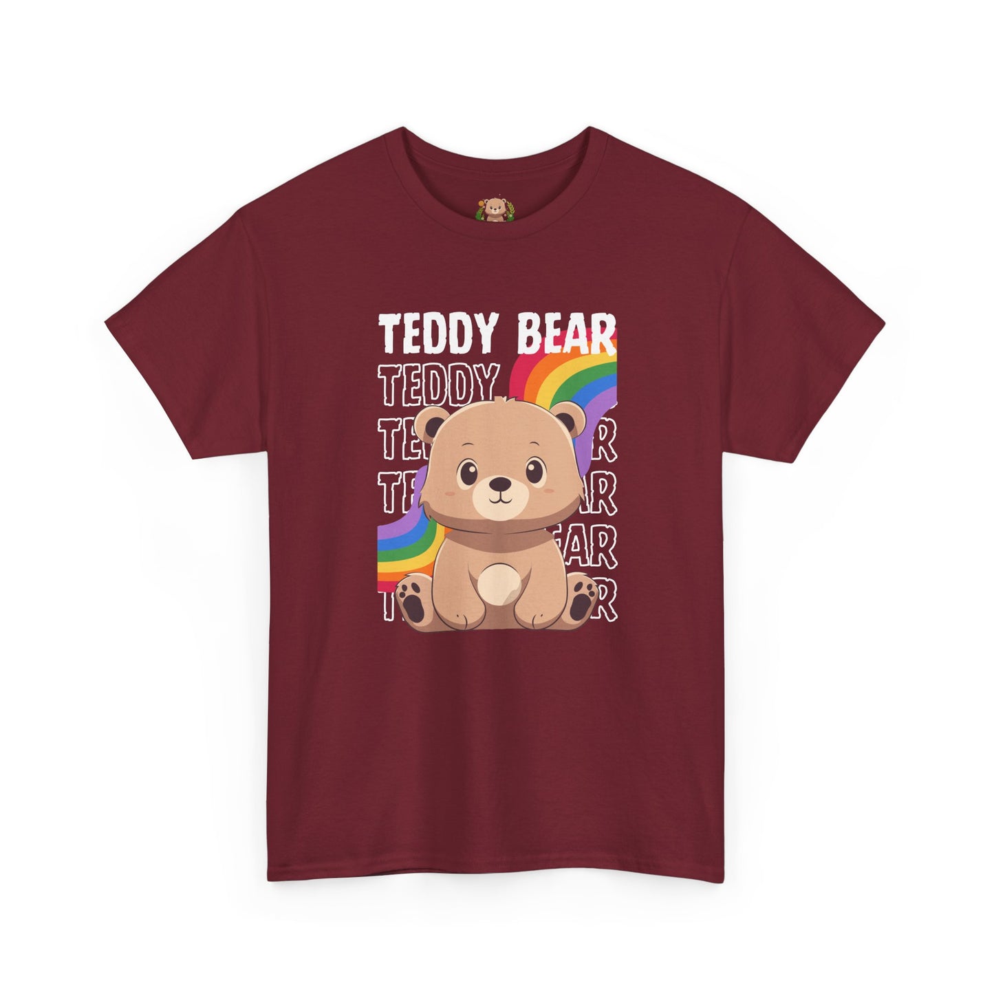Teddy bear rainbow pancha (front) unisex crewneck t-shirt
