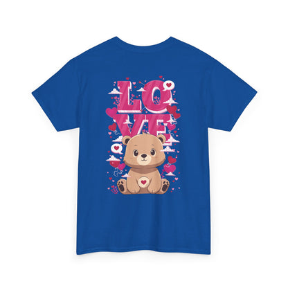 Pancha bear's love (back) unisex crewneck t-shirt