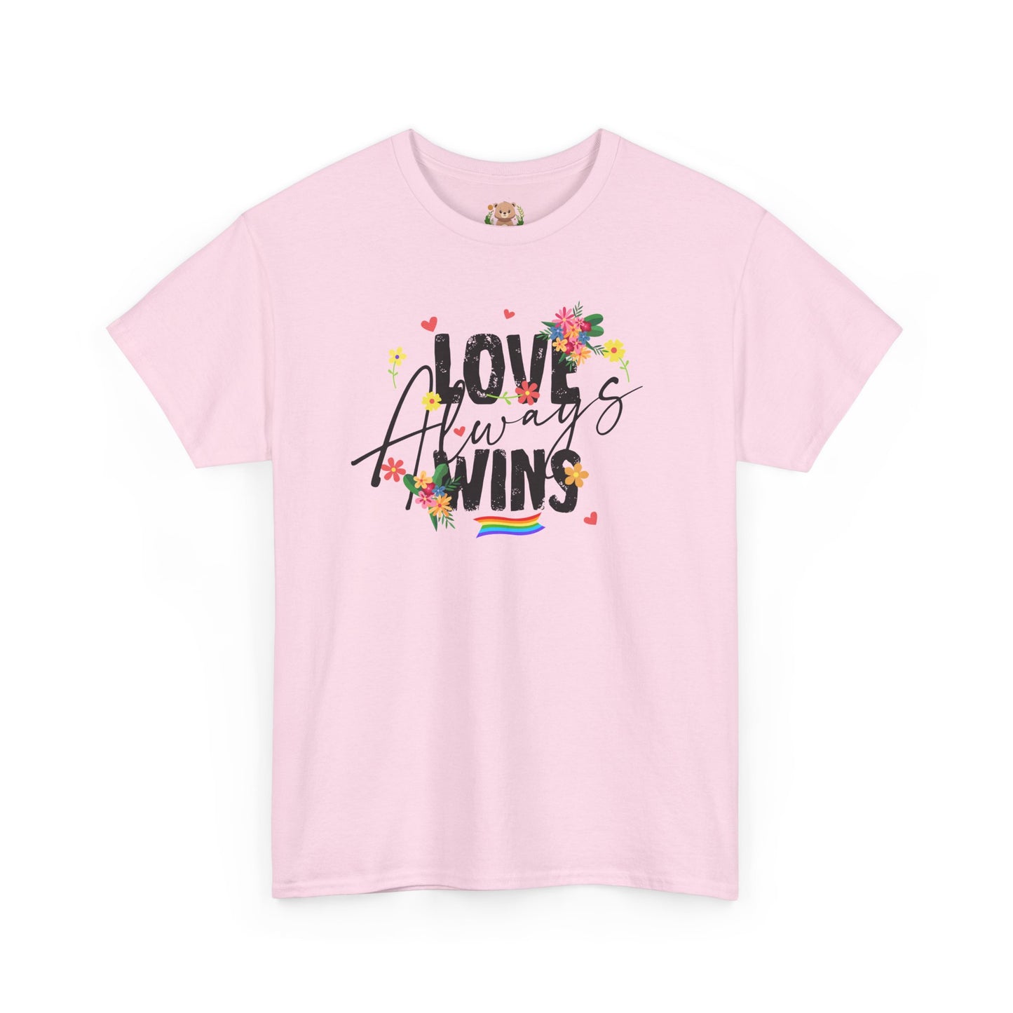 Love always wins (front) unisex crewneck t-shirt