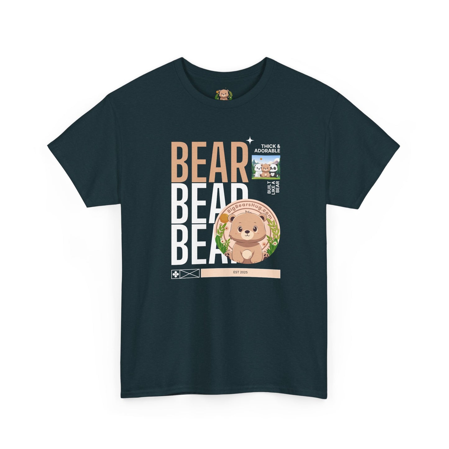 Bear bear bear hug (front) unisex crewneck t-shirt