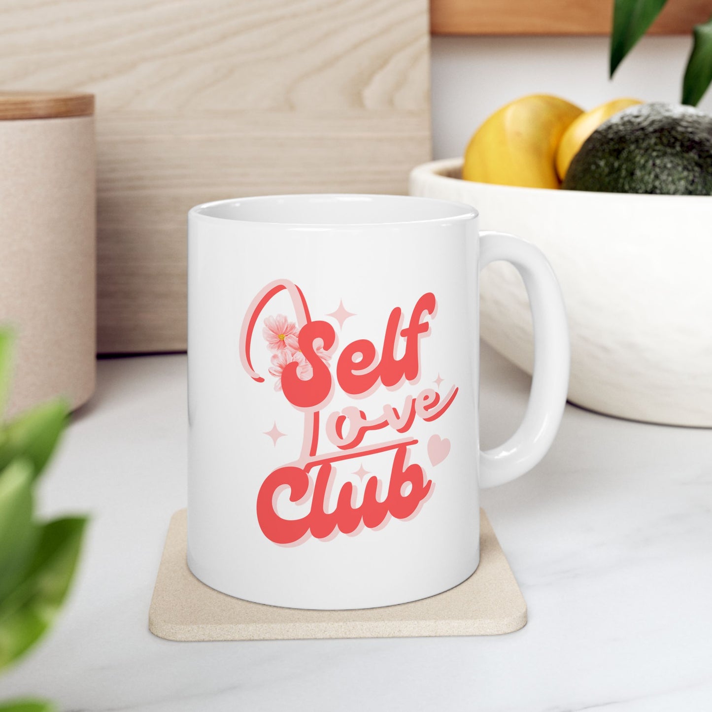 Self love club ceramic coffee/tea mug/cup (11oz/15oz)