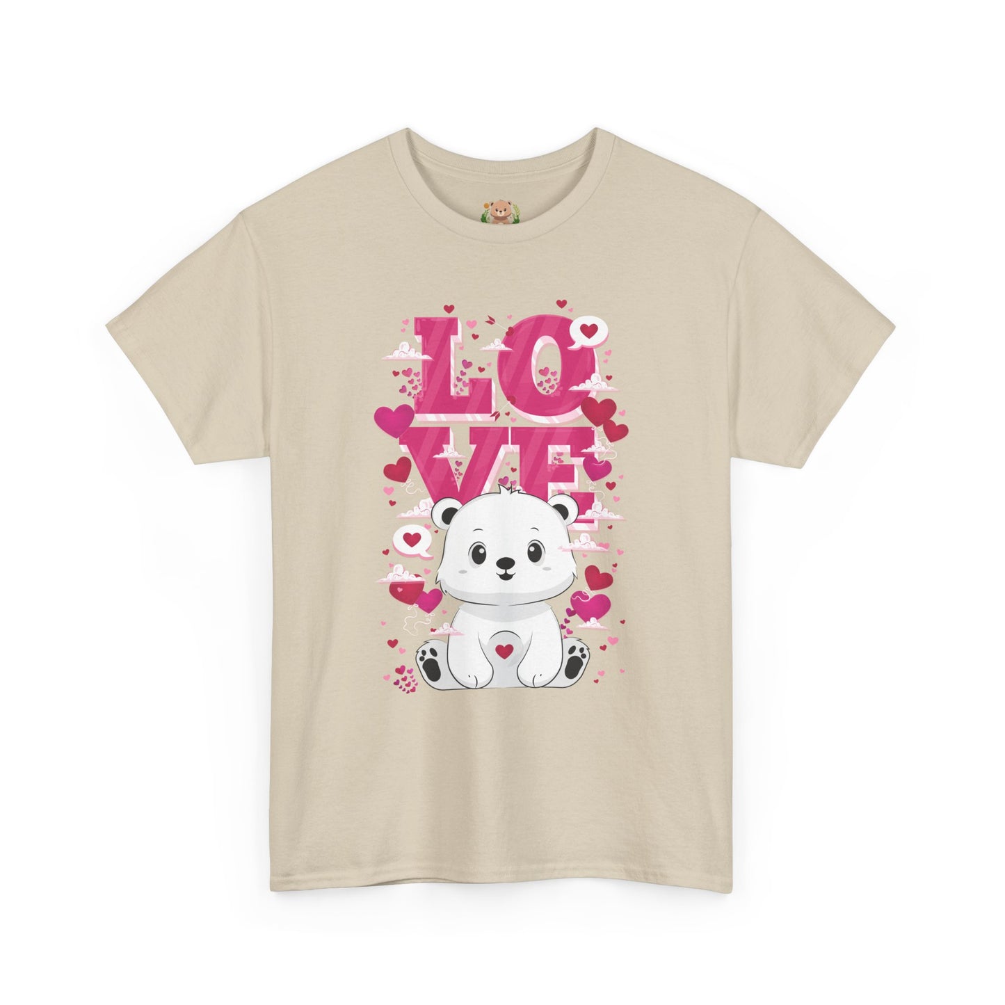 Snojo bear's love (front) unisex crewneck t-shirt