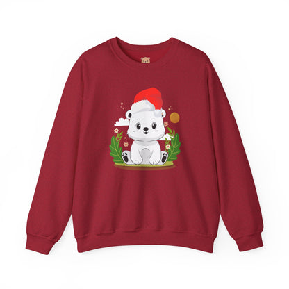 Snojo bear hug (front) Christmas unisex cozy crewneck sweatshirt