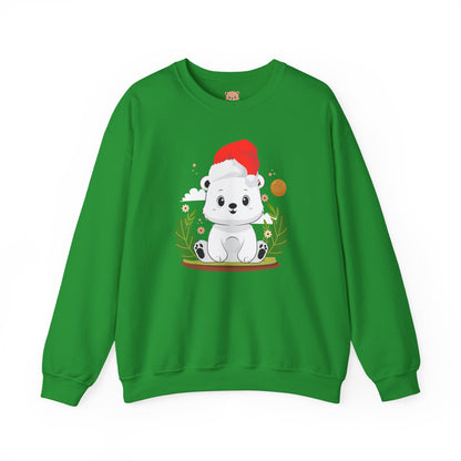 Snojo bear hug (front) Christmas unisex cozy crewneck sweatshirt