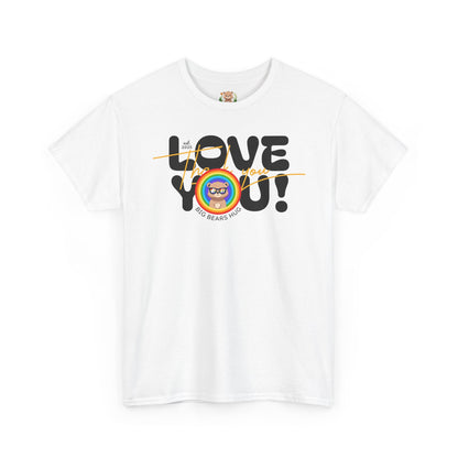 Love you and thank you rainbow (front) unisex crewneck t-shirt