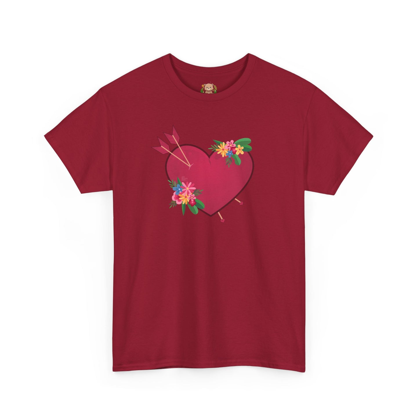 Heart full of love (front) unisex crewneck t-shirt