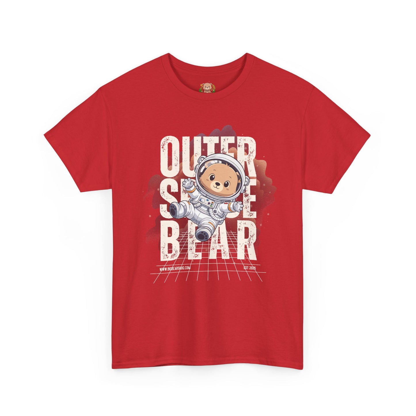 Outer space bear (front) unisex crewneck t-shirt