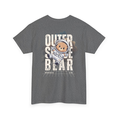 Outer space bear (back) unisex crewneck t-shirt