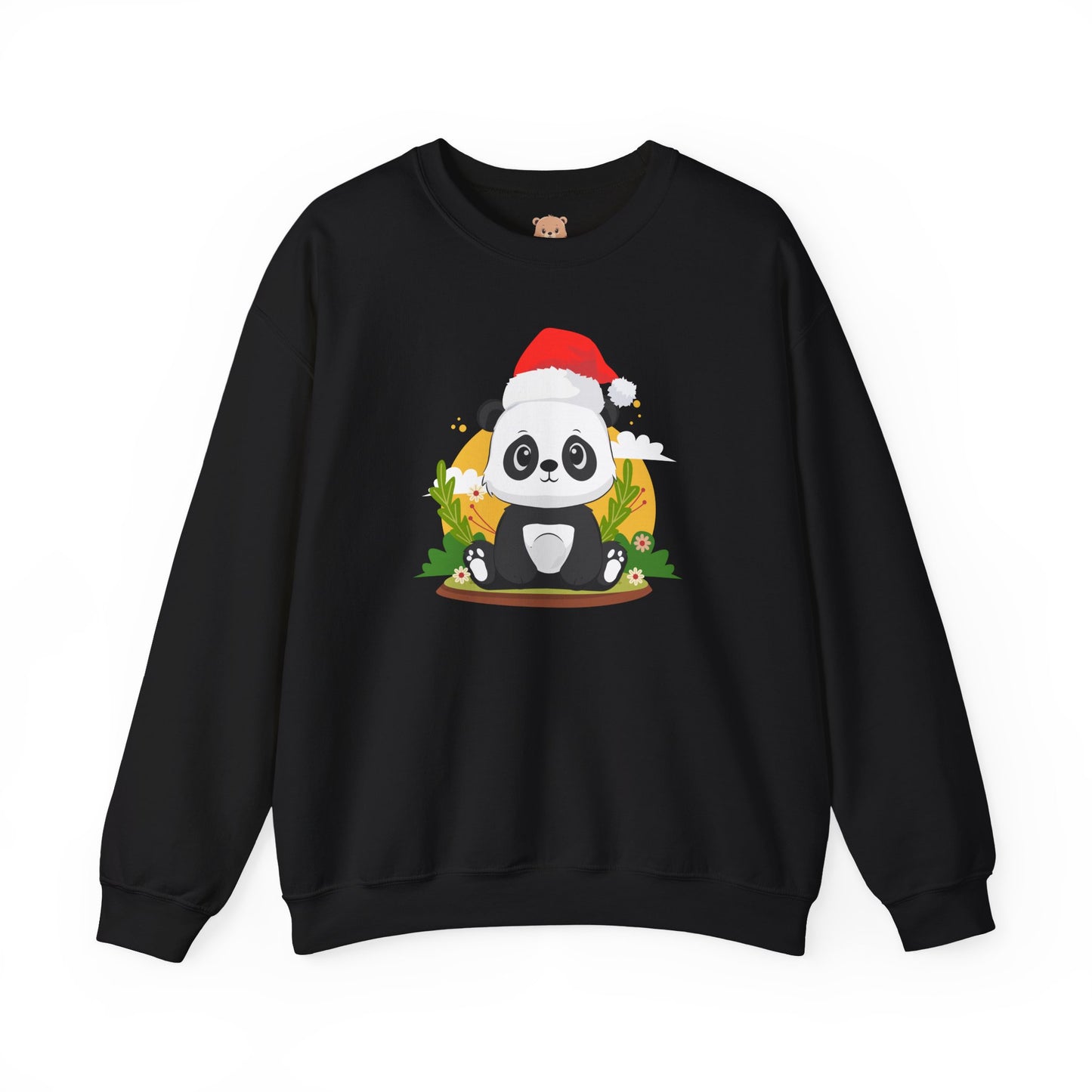 Macho bear hug (front) Christmas unisex cozy crewneck sweatshirt
