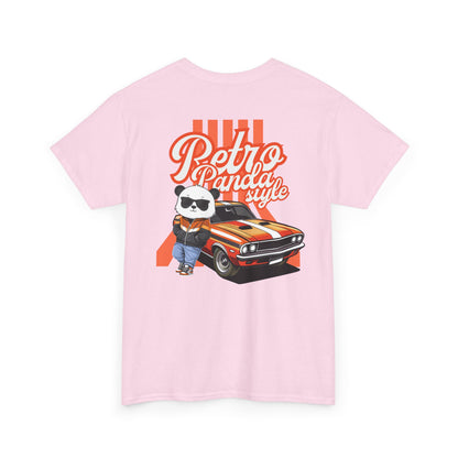 Retro panda style with Macho (back) unisex crewneck t-shirt