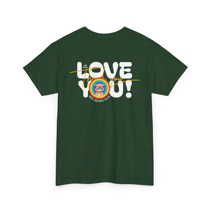 Love you and thank you rainbow (back) unisex crewneck t-shirt