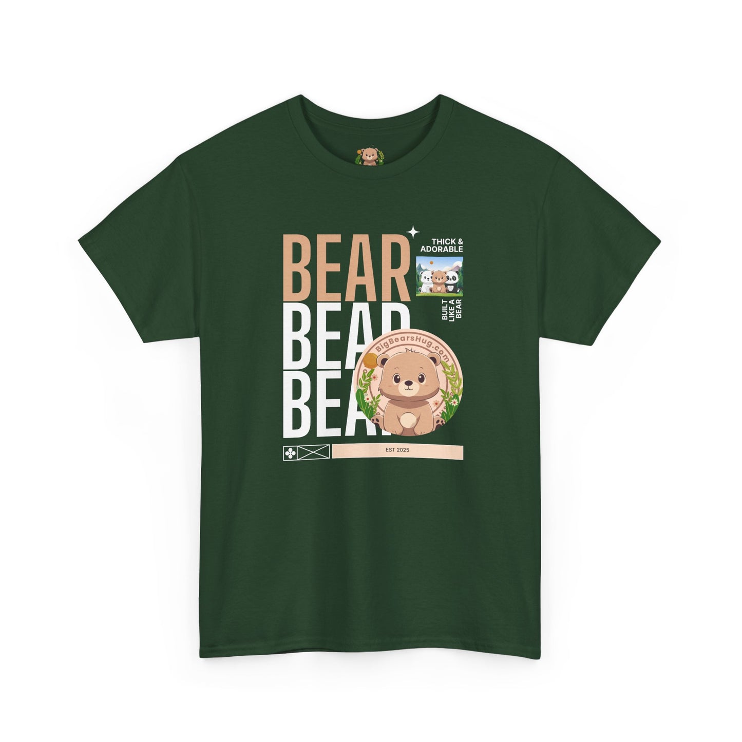 Bear bear bear hug (front) unisex crewneck t-shirt