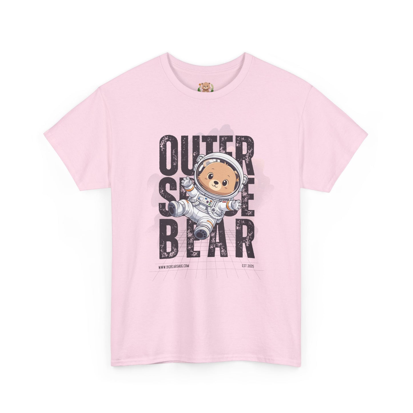 Outer space bear (front) unisex crewneck t-shirt