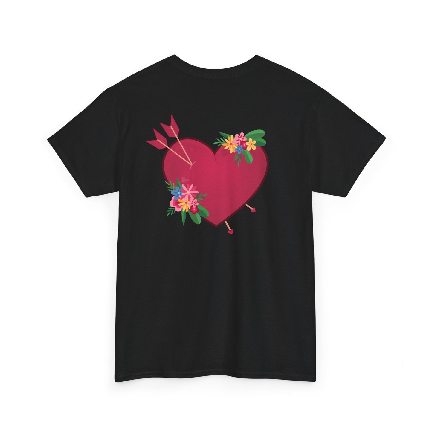 Heart full of love (back) unisex crewneck t-shirt
