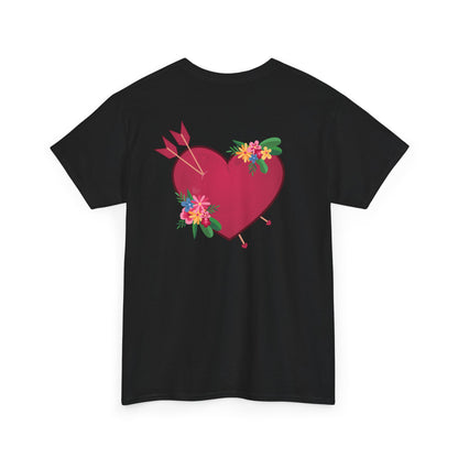 Heart full of love (back) unisex crewneck t-shirt